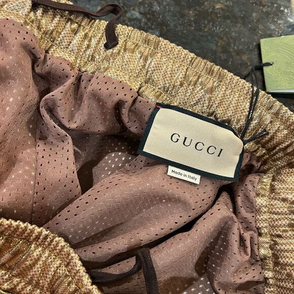 Men's Gucci GG technical Jersey jog  pants size XL made in Italy NWT - Picture 10 of 15